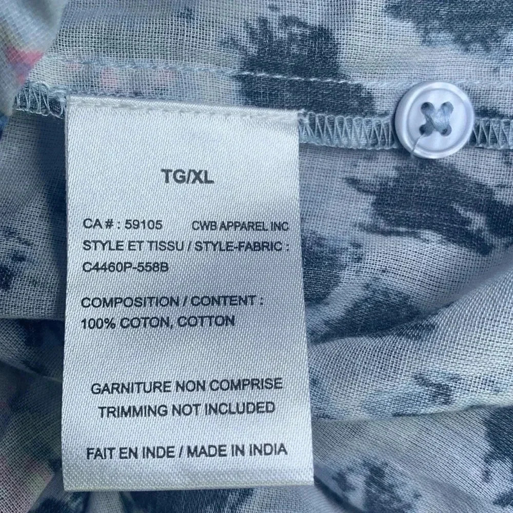 Charlie B cotton animal, print blouse size extra large - Picture 5 of 7